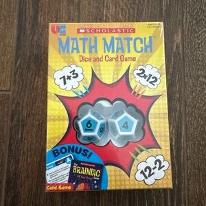 Scholastic Math Match Game with Colorful Design